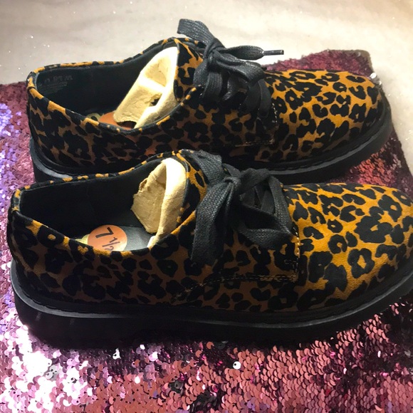 Fergalicious Shoes - Leopard Print Doc Martin Shoes